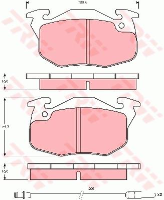 Klocki hamulcowe TRW GDB1079