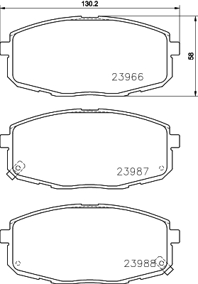 Klocki hamulcowe HELLA 8DB 355 010-611