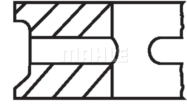 Pierścienie tłokowe MAHLE 014 53 N0