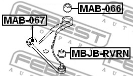 Zestaw naprawczy przegubu FEBEST MBJB-RVRN