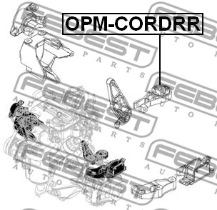 Poduszka silnika FEBEST OPM-CORDRR