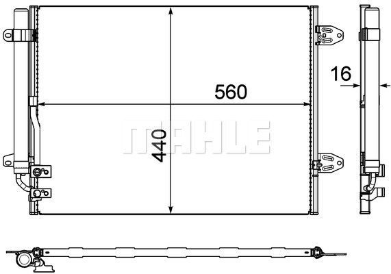 Skraplacz klimatyzacji MAHLE AC 733 000P