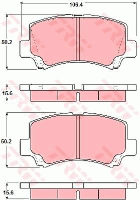 Klocki hamulcowe TRW GDB3221