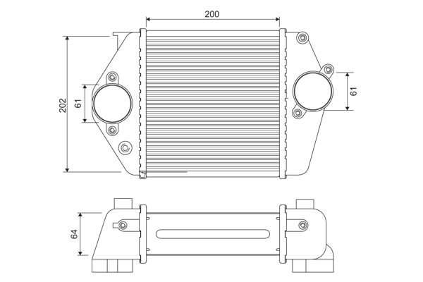 Chłodnica powietrza intercooler VALEO 818380