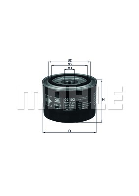 Filtr oleju KNECHT OC 102