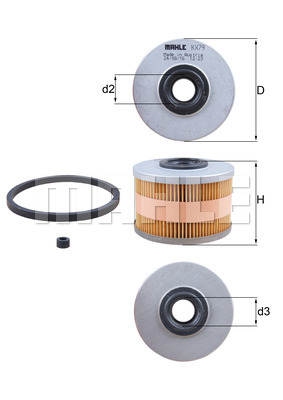 Filtr paliwa MAHLE KX 79D