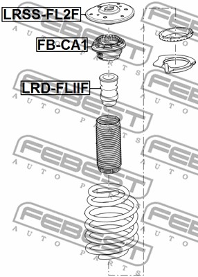 Dystans gumowy FEBEST LRD-FLIIF