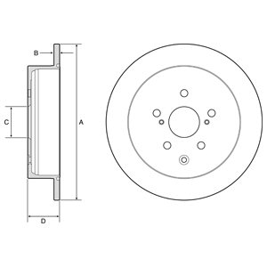 Tarcza hamulcowa DELPHI BG4919C