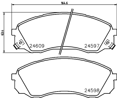 Klocki hamulcowe HELLA 8DB 355 013-541
