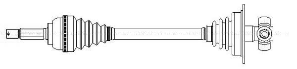 Półoś napędowa METELLI 17-0348