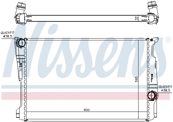 Chłodnica NISSENS 60808