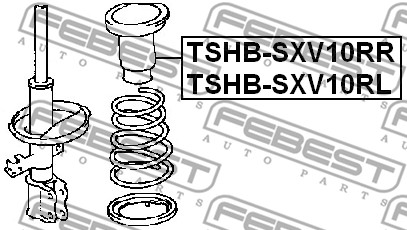 Osłona  miecha powietrznego FEBEST TSHB-SXV10RR
