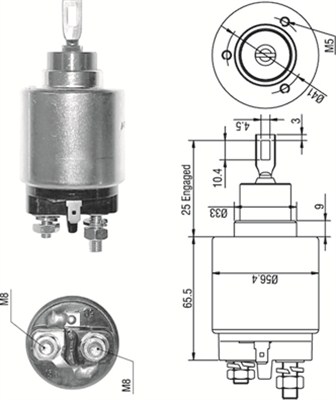 Elektromagnes rozrusznika MAGNETI MARELLI 940113050273