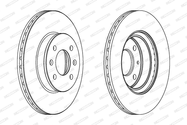 Tarcza hamulcowa FERODO DDF1636C