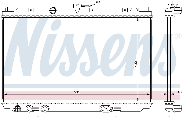 Chłodnica NISSENS 68718