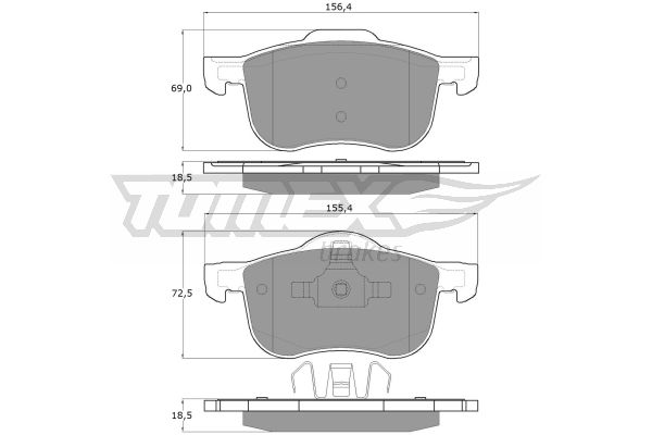 Klocki hamulcowe TOMEX BRAKES TX 14-04