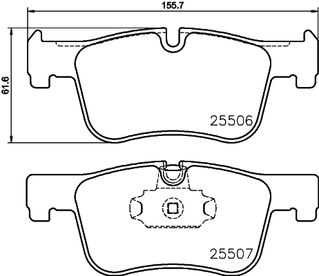Klocki hamulcowe HELLA 8DB 355 019-771