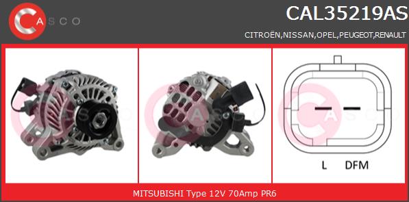 Alternator CASCO CAL35219AS