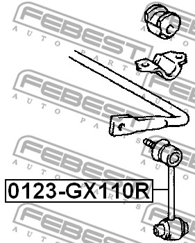 Łącznik stabilizatora FEBEST 0123-GX110R