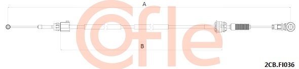 Linka dźwigni zmiany biegów COFLE 92.2CB.FI036
