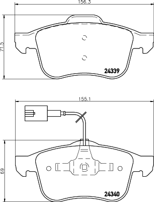Klocki hamulcowe HELLA PAGID 8DB 355 006-901