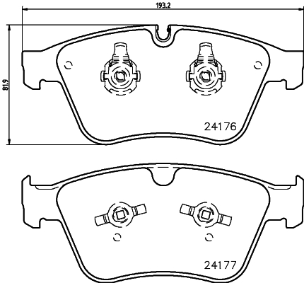 Klocki hamulcowe HELLA 8DB 355 020-031