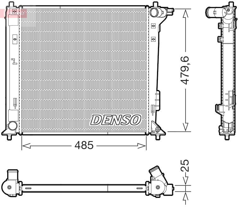 Chłodnica, układ chłodzenia silnika DENSO DRM41031