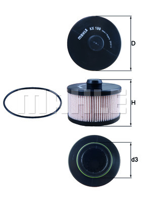 Filtr paliwa KNECHT KX 199D