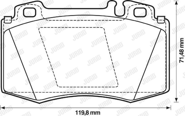 Klocki hamulcowe JURID 571961J