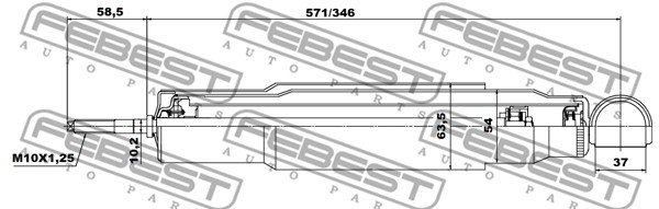 Amortyzator FEBEST 04655699R