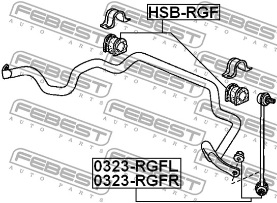 Łącznik stabilizatora FEBEST 0323-RGFL