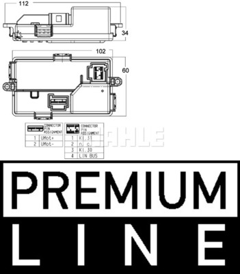 Regulator nawiewu MAHLE ABR 68 000P