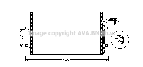 Skraplacz klimatyzacji AVA QUALITY COOLING VO5149