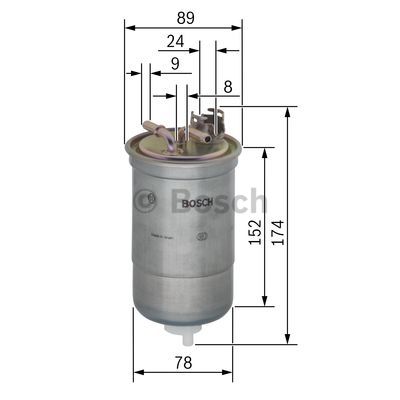 Filtr paliwa BOSCH 0 450 906 322