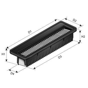 Filtr powietrza PURFLUX A1468