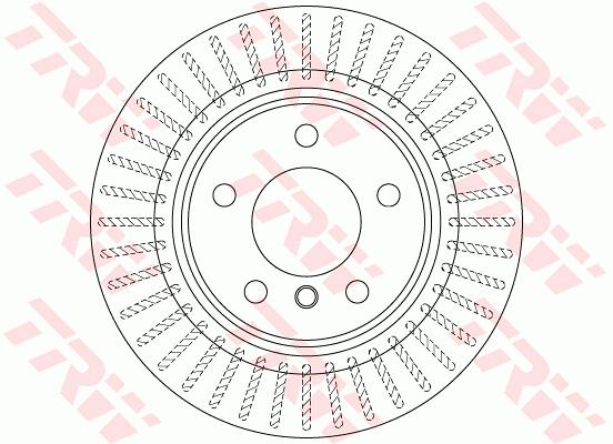 Tarcza hamulcowa TRW DF6313