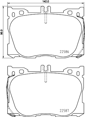Klocki hamulcowe HELLA 8DB 355 031-701