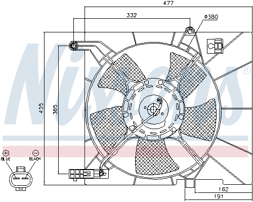 Wentylator NISSENS 85063