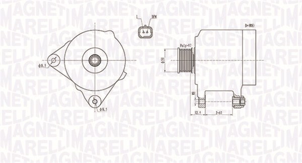 Alternator MAGNETI MARELLI 063731768010
