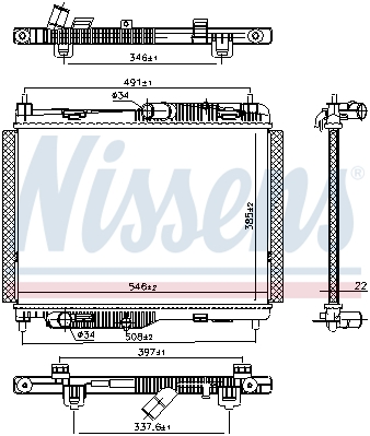 Chłodnica NISSENS 606662