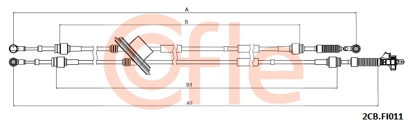 Linka dźwigni zmiany biegów COFLE 2CB.FI011