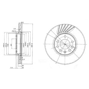 Tarcza hamulcowa DELPHI BG3142