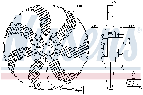 Wentylator NISSENS 85725