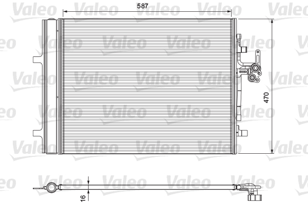 Skraplacz klimatyzacji VALEO 814318