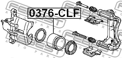 Tłoczek zacisku hamulcowego FEBEST 0376-CLF