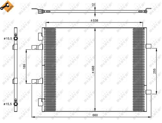 Skraplacz klimatyzacji NRF 35960