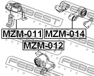 Poduszka silnika FEBEST MZM-011