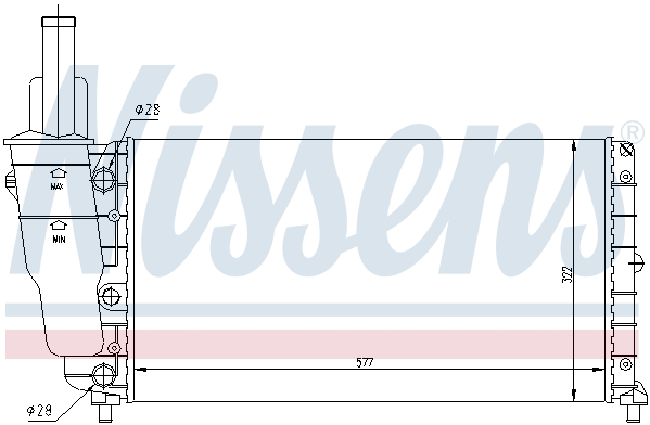 Chłodnica NISSENS 61858