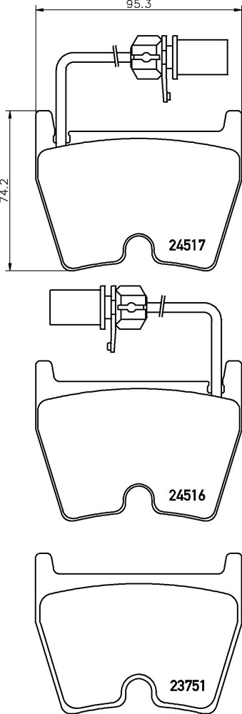Klocki hamulcowe BREMBO P 85 132