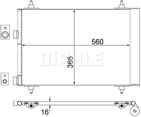 Skraplacz klimatyzacji MAHLE AC 315 000S